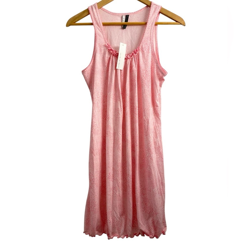 Elegant Pink Sleeveless Chemise